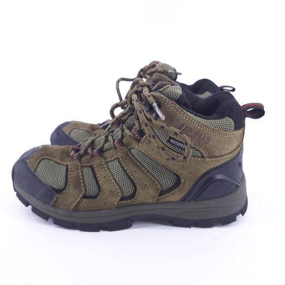 RedHead Youth Zipline Waterproof Sturdy Brown Suede & Mesh Trail Hiking Boots 6M - Picture 7 of 9